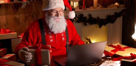 Online congratulations from Santa Claus
