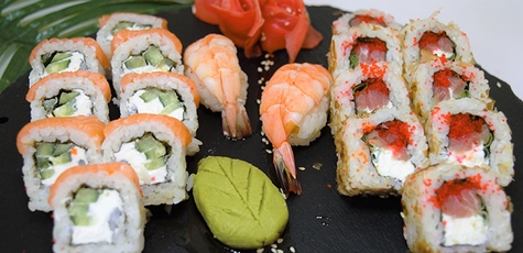 50% discount on the Sushi box for two sushi set