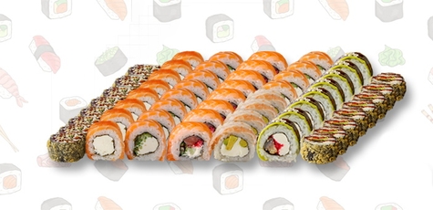Знижка 40% на суші-сети від доставки «Wasabi» 