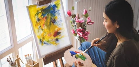 Занятия живописью в мастерской «Art-Hobby»