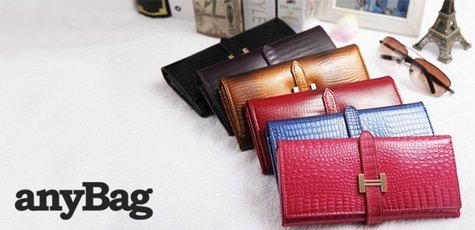 Скидка 40% на кошельки в anyBag!