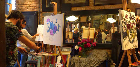 Занятия масляной или акварельной живописью