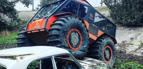 Экстремальное катание на вездеходе «Sherp»