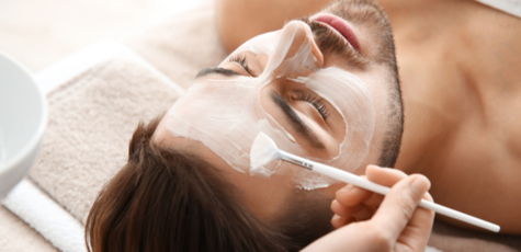 Men's ultrasonic face cleaning by Svetlana Sheptun