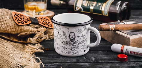 Эмалированная кружка со принтом от «Enamel mug»