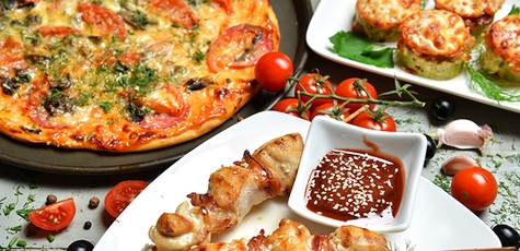 50% Discount on Pizza and Barbecue set