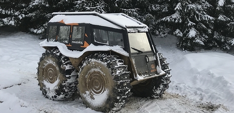 Экстремальное катание на вездеходе «Sherp»
