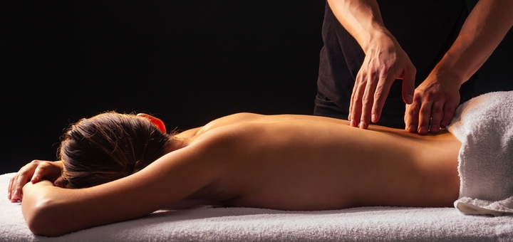 Акція на Релакс-масаж у темряві для двох у «Happy Body» від Pokupon