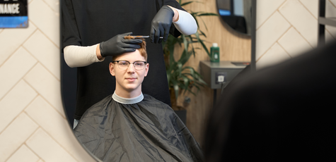 Men's Haircut and Beard Trim at Sharp