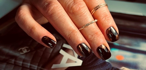 Manicure with coating in «Lesya nails studio»