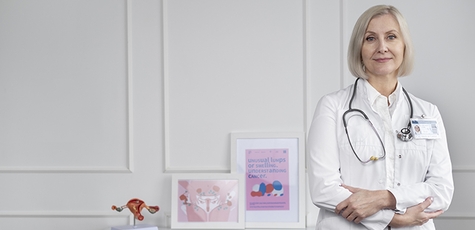 Gynecological check up in the office Atlant