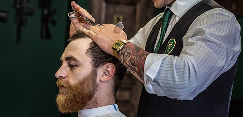 Men's haircuts and beard trims at Frisor XXV