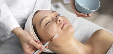 Facial cleansing by cosmetologist Elena Mikhailova