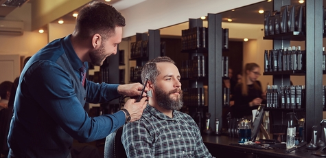 Men's haircuts and beard trimming at TM7