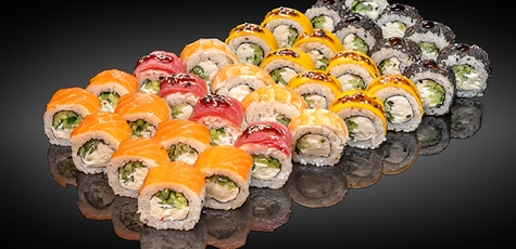 Знижка 43% на суші-сети від мережі «SushiBoss»