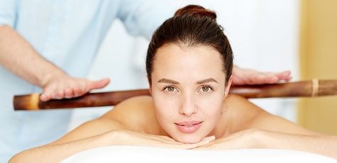 Creole massage with bamboo sticks at Blago