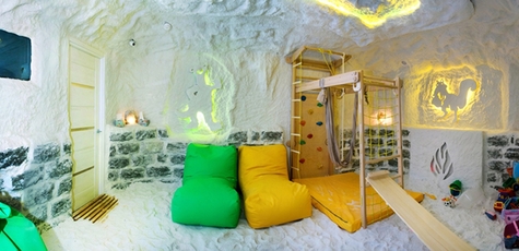 Посещение соляной комнаты в «Соляная пещера»