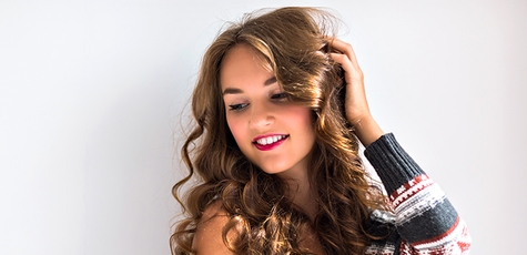 Festive hairstyle or hair styling at NP