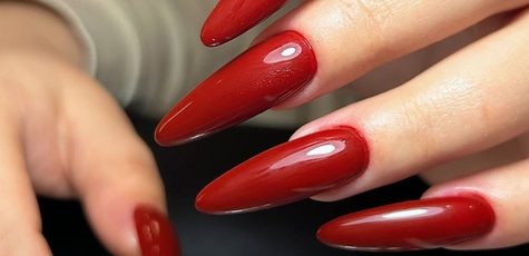 Nail extensions at Bloom Room Studio