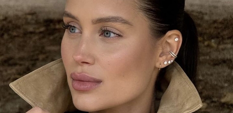 Ear piercing at Dali Deluxe Beauty Salon