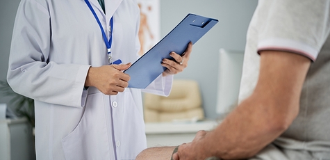Initial consultation with a urologist at the Veles