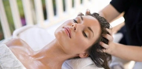 Deep cleansing scalp peeling at Angel Hair