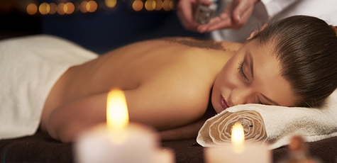 Aromatherapy candle massage at Massage Therapy